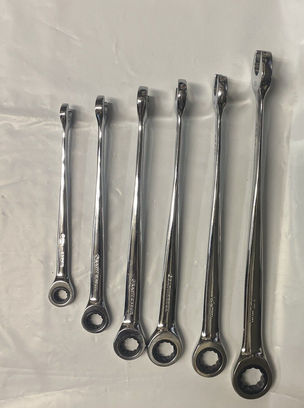 Gearwrench Ratcheting Wrenches, 6pc, 12point, 8,10,12,13,14,17mm.