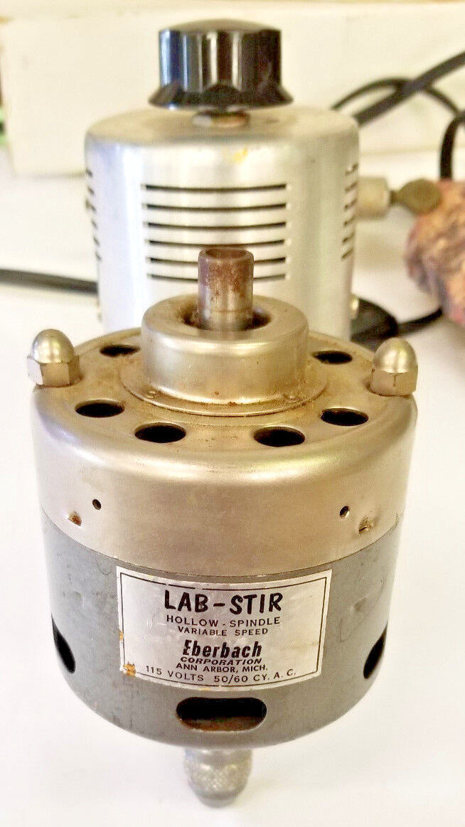 Eberbach LAB-MIXER Hollow Spindle Variable Speed, Tested Works Well, 110 Volts