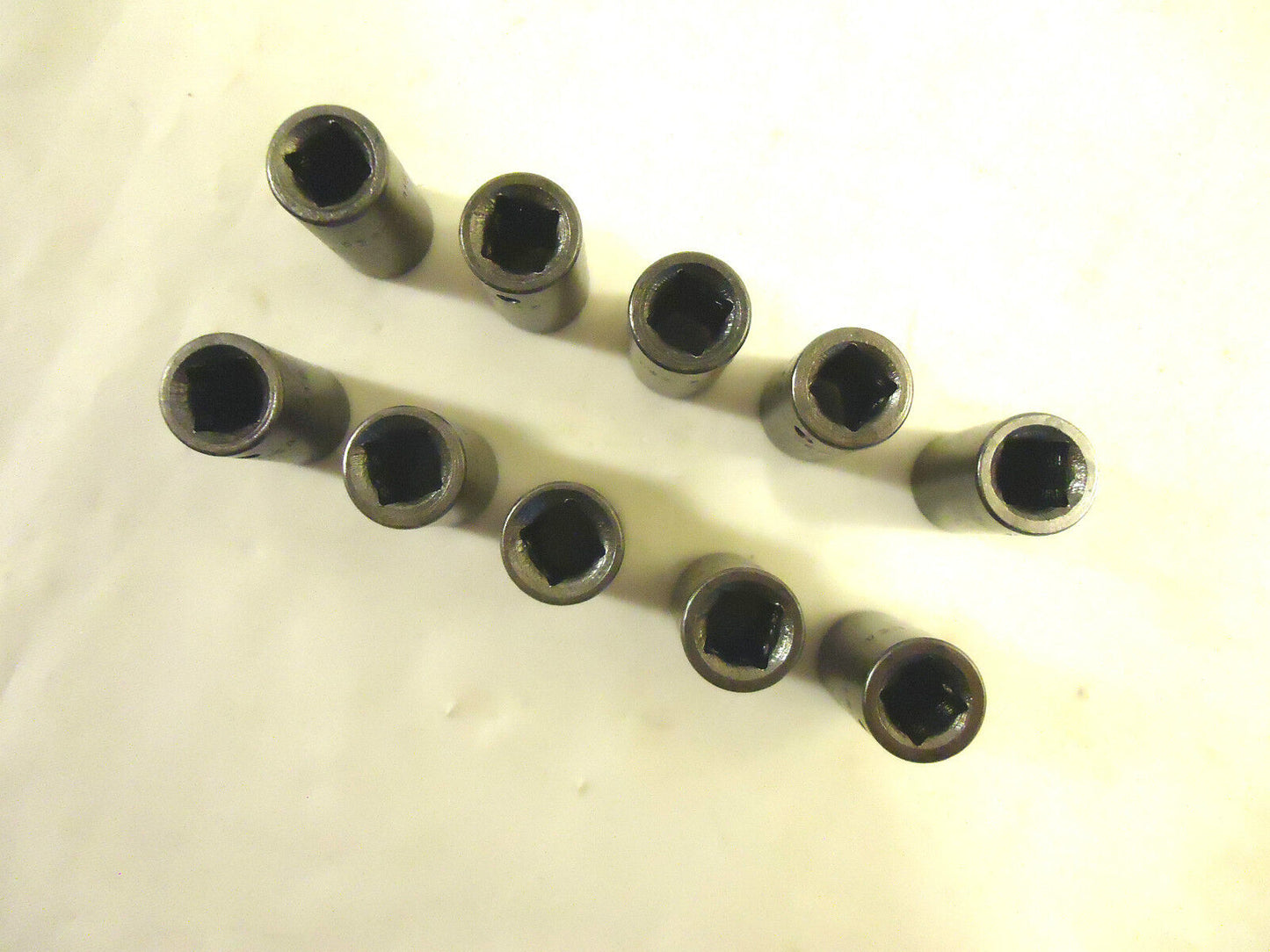 Impact Sockets, 10 Pieces, 1/4” Drive, 8mm 6 Point, Shallow, Hanson, USA, NEW