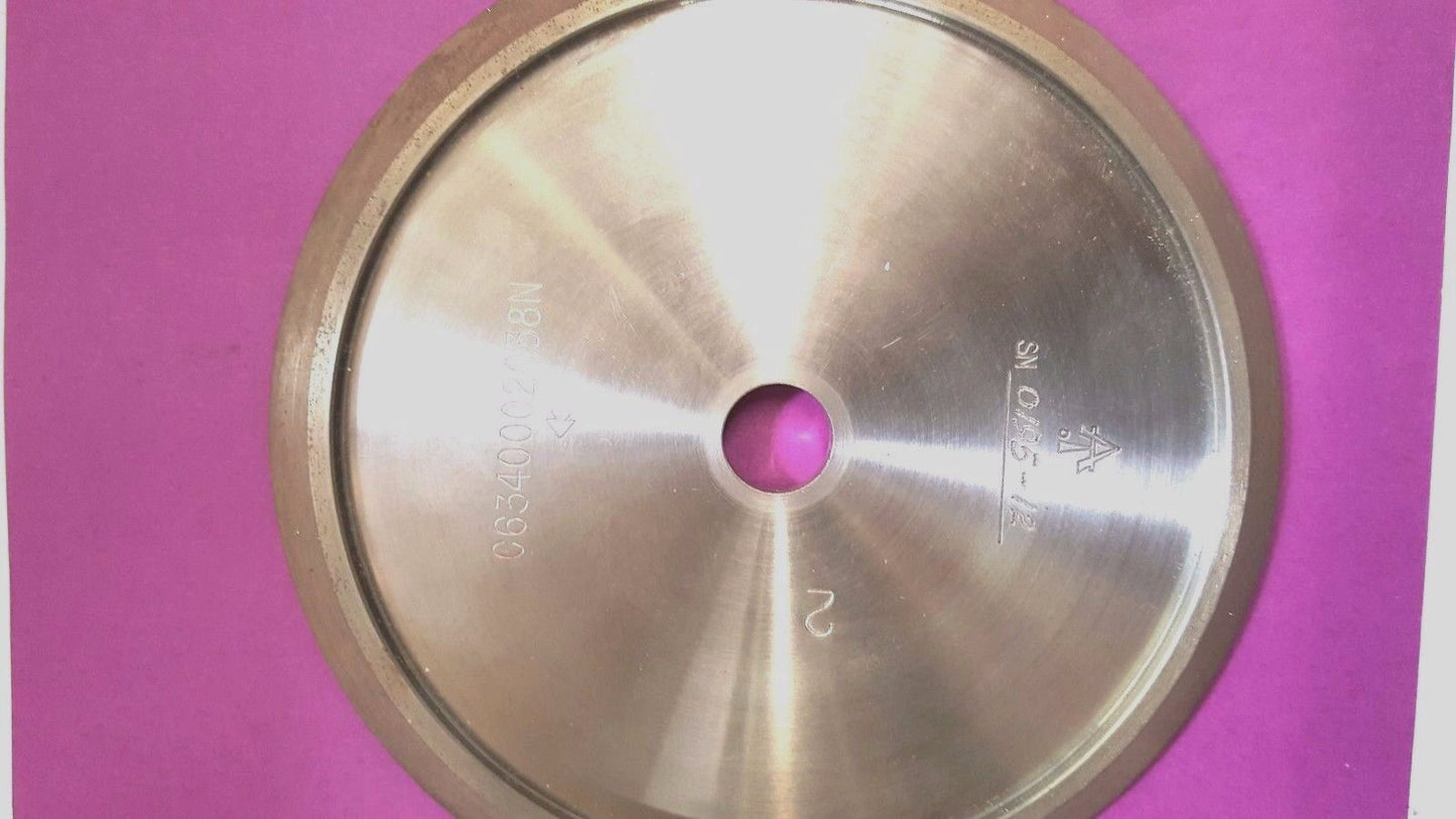 Diamond 6" Profile Wheel, Metal Bonded Sintered, 3/8 x 45º Bevel, New