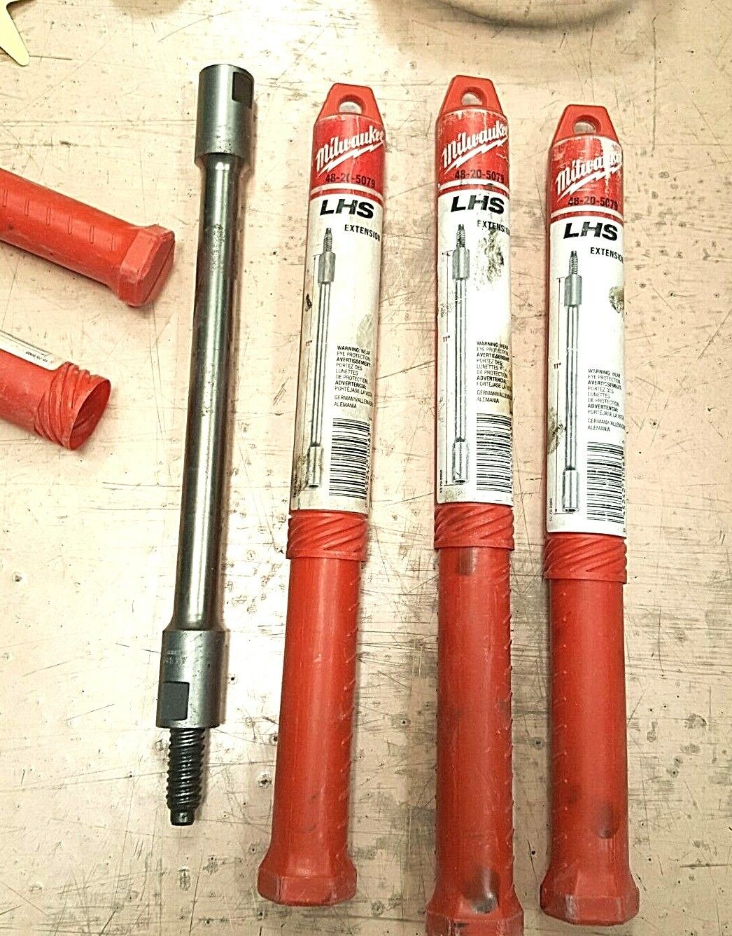 Hitachi Rotary Hammer DH40FB w/New 1-1/8" x 16" Bit and 8 LHS 11" Extensions