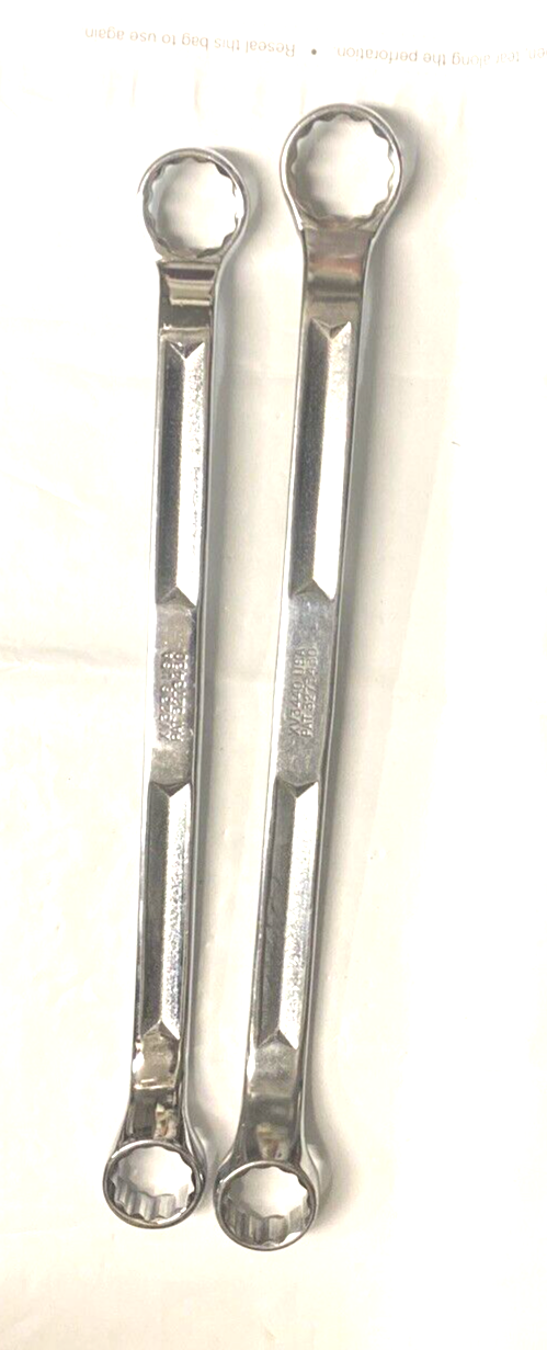 Snap-on double box wrenches, two pieces, 1”&1-1/8, 1-1/16&1-1/4”