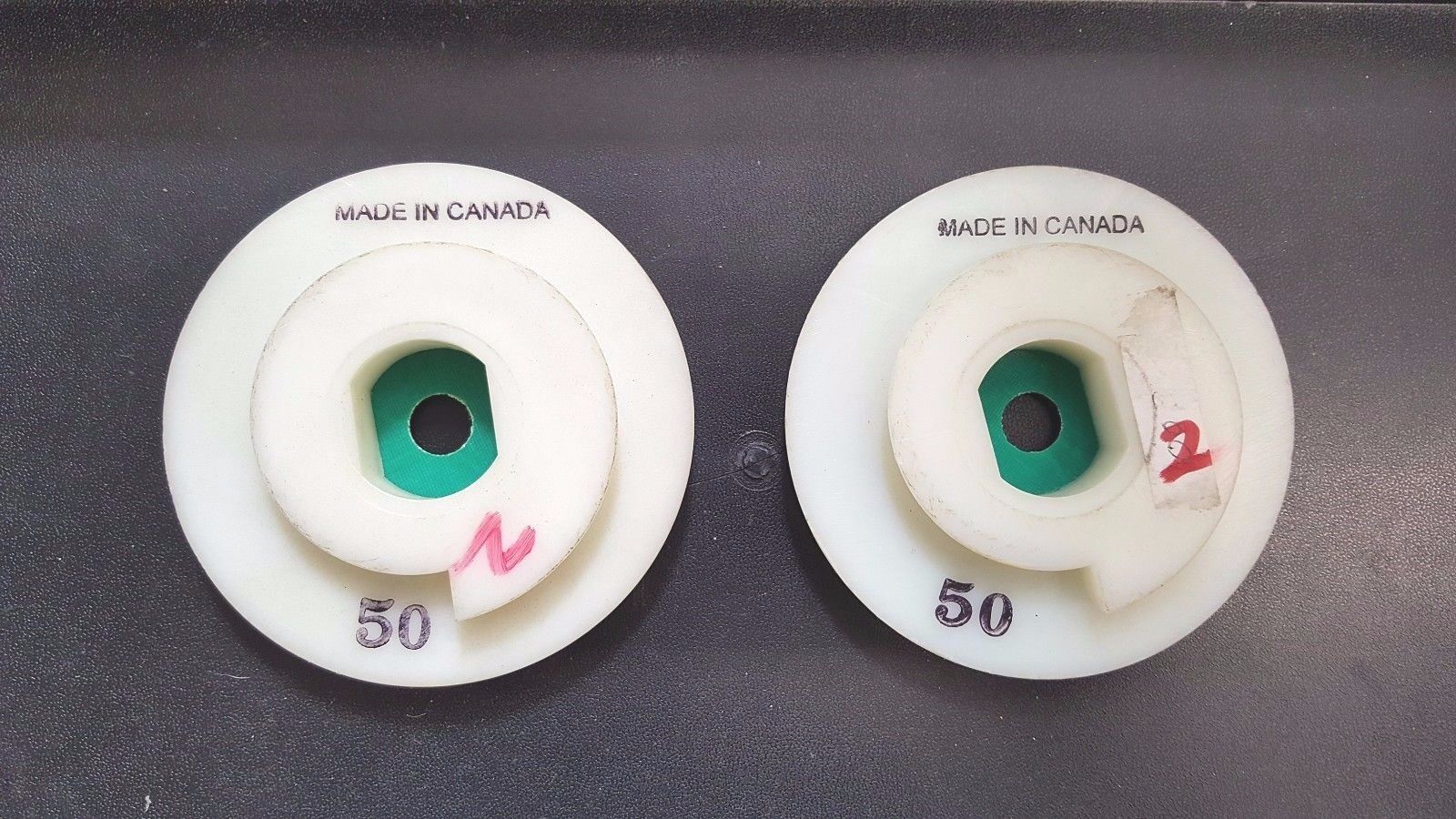 Snail Lock Type 4" Diamond Polishing Discs, 50 Grit, 2 pcs.