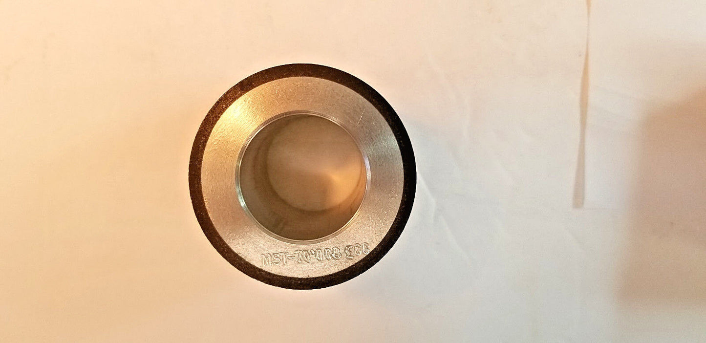 PERMATTACH BORAZON RESIN CBN WHEEL, 2" x 2-1/4" x 1-1/4", 100 grit, New/Other