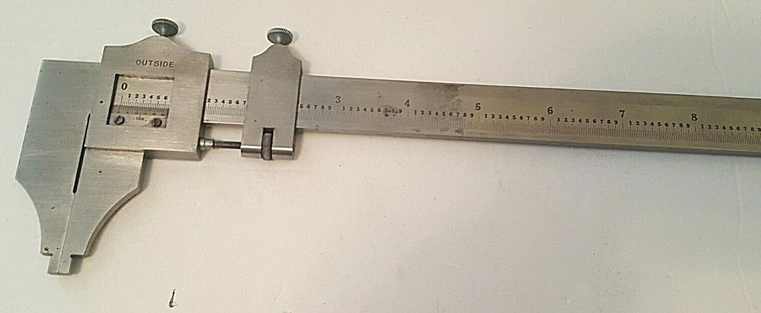 Vintage TUMICO 75-12 Vernier Caliper with Nib Style Jaws, 0-12" Range, .001"