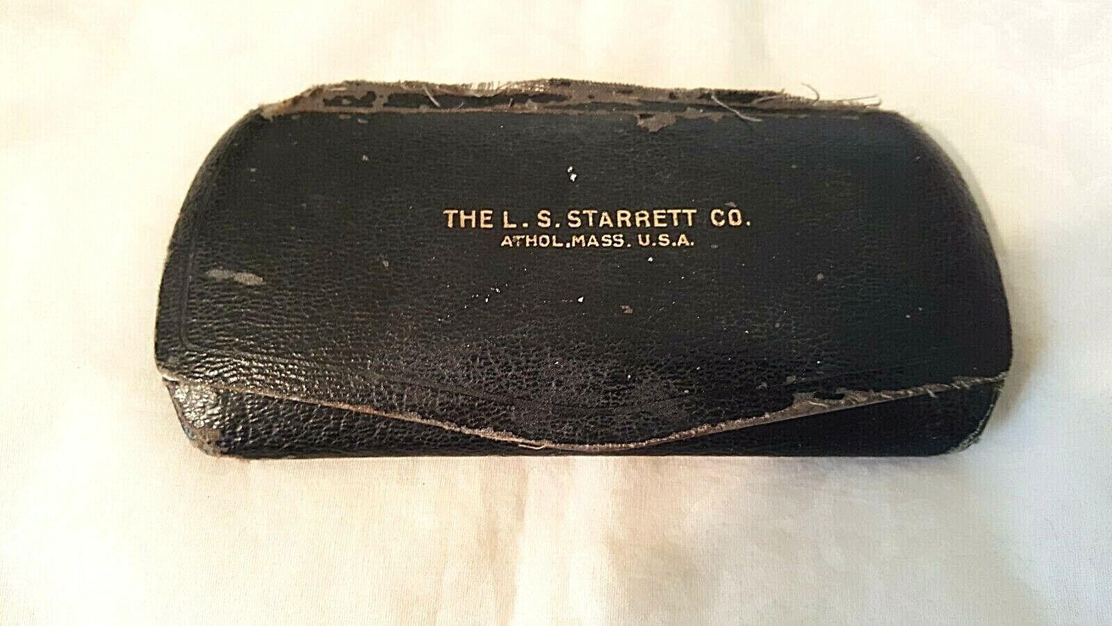 Vintage THE L.S. STARRETT CO. 0-1" Outside Micrometer, .001", Eyeglass Case