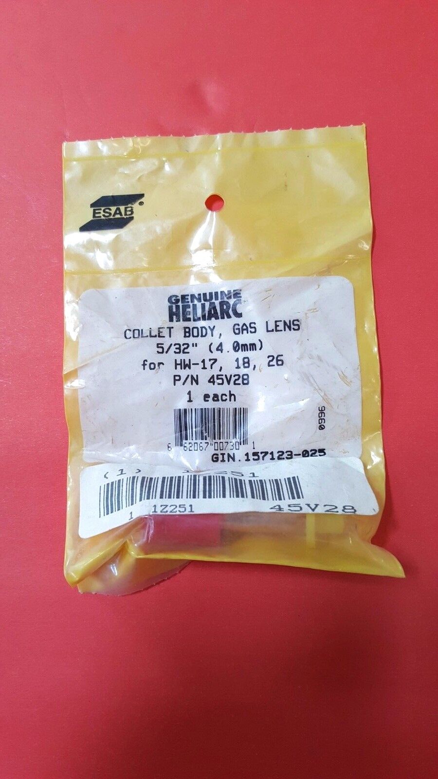 Genuine ESAB Heliarc TIG Gas Lens Collet Body (Various Sizes Available) New,USA