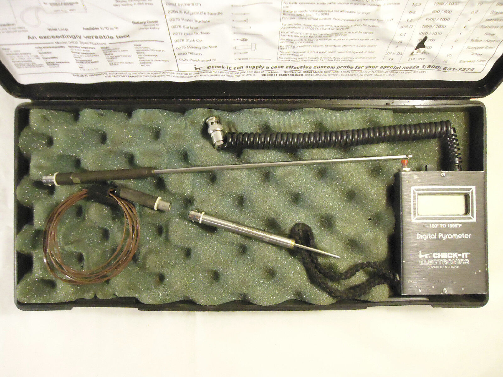 Check-It 0602 Digital Pyrometer Set, Used