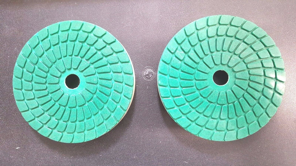 Snail Lock Type 4" Diamond Polishing Discs, 50 Grit, 2 pcs.