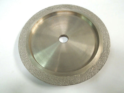 Brazed Diamond 6" Demi-Bullnose Profile Wheels, Marble/Granite, 5/8" Radius, 30g