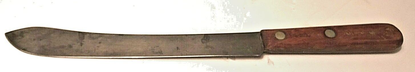 Vintage LL BEAN FREEPORT ME. 11" Double Curved Tip Kitchen Carving Knife