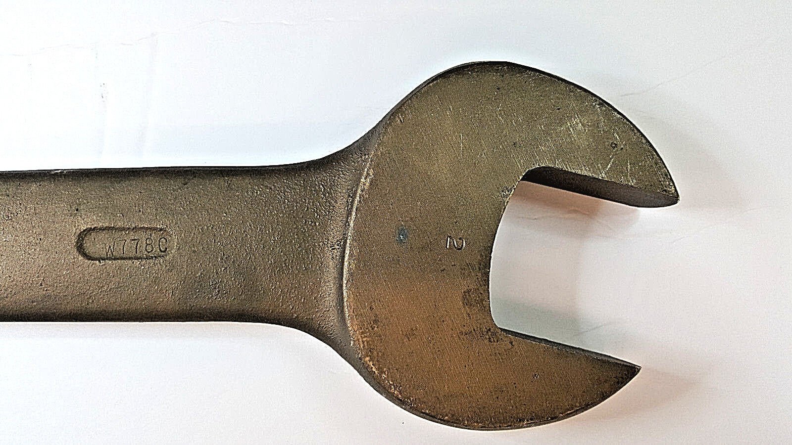 AMPCO Beryllium Copper W778C Double Ended Open End Wrench 1-13/16” x 2”, Used