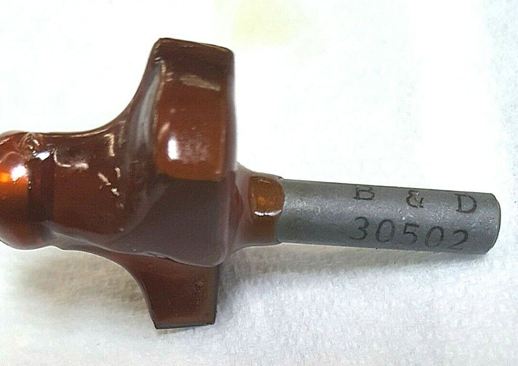 B&D Router Bit, 3/8 Beading Bit, Carbide,1/4" Shank & Bearing, 30502, Israel