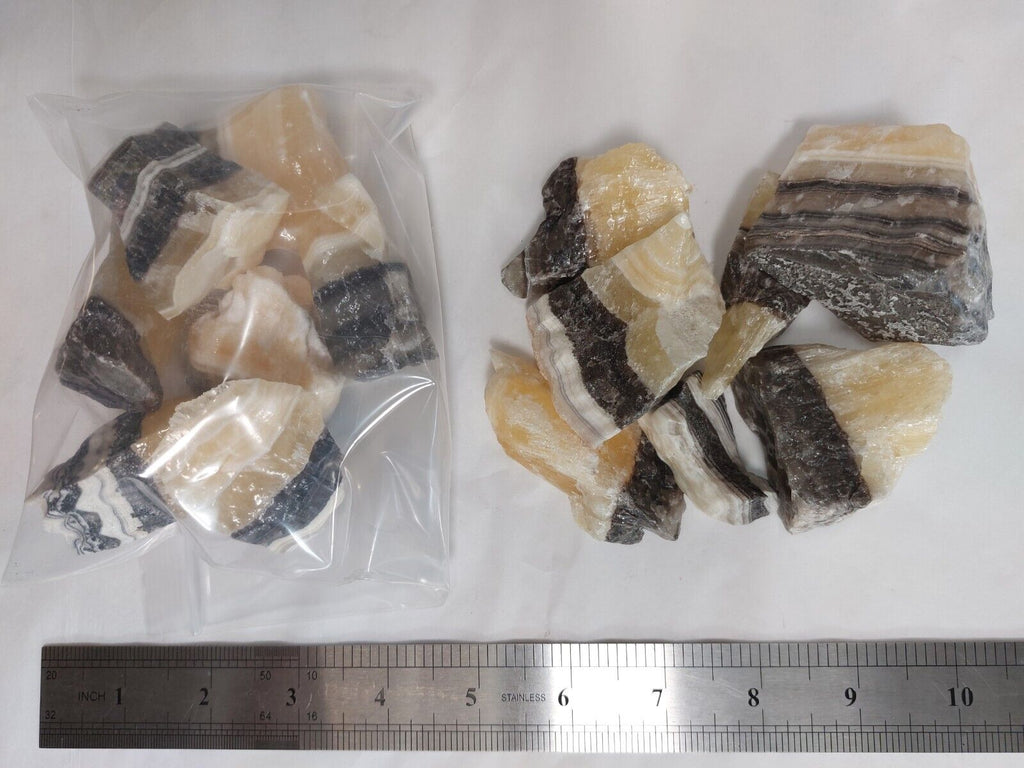 Zebra Onyx Calcite Rough 1lb