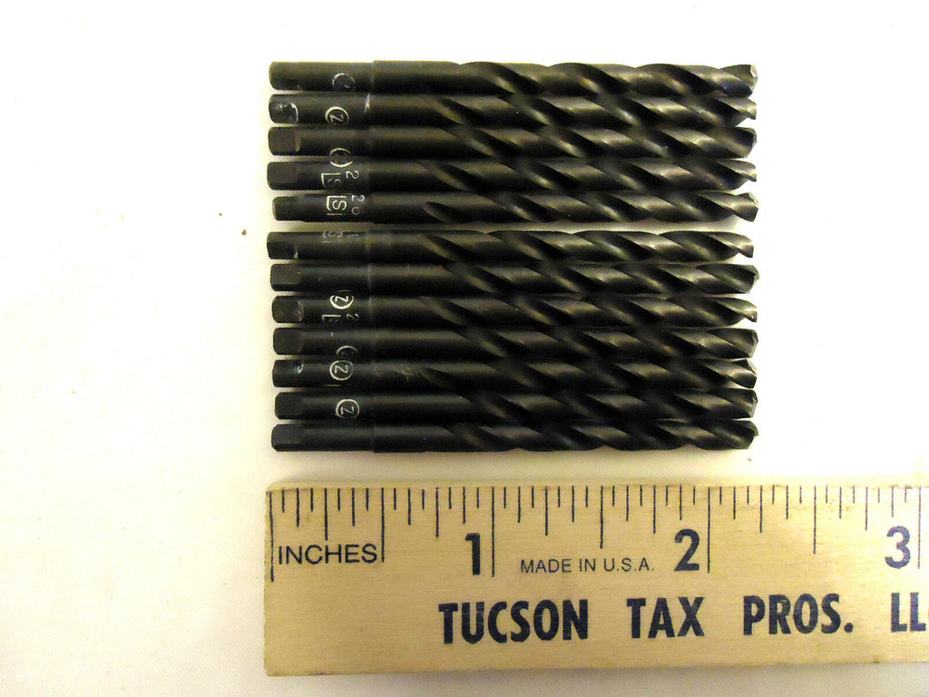 Twist Drill Bits, #26 (.147”) 12 pcs, Heavy Duty HSS Super-Tem Split Point, NEW.