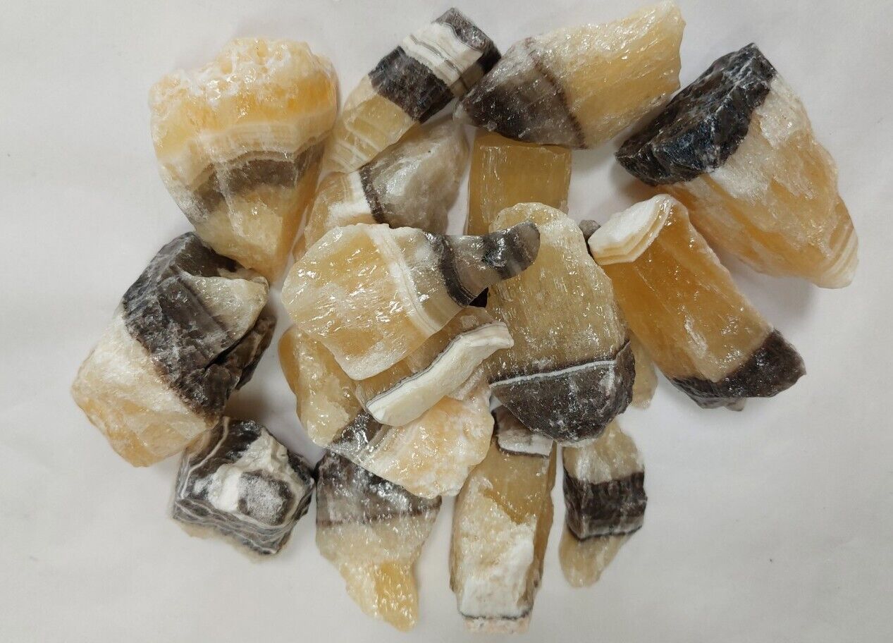 Zebra Onyx Calcite Rough 2lb