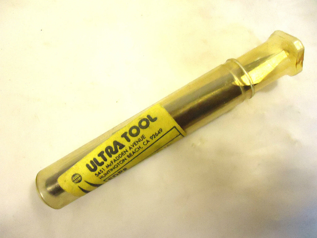 Solid Carbide Spade Flute Drill, Ultra Tool, ½” Diameter w/ 5/16” Reduced Shank.