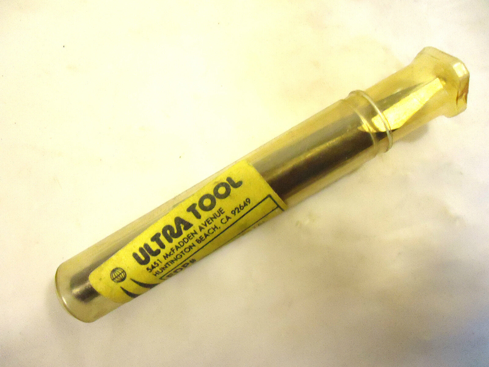 Solid Carbide Spade Flute Drill, Ultra Tool, ½” Diameter w/ 5/16” Reduced Shank.