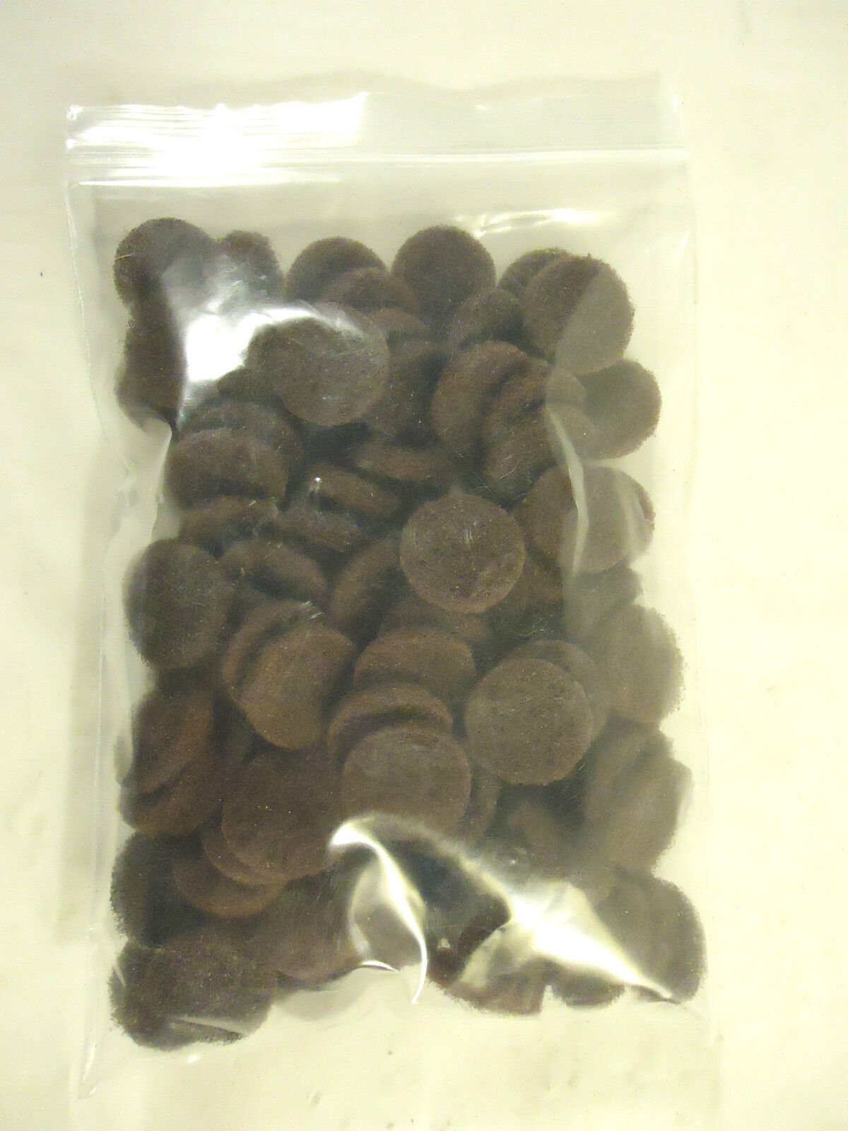 Un-mounted 1” Mini Fiber Red Texturing Wheels, 100 pcs. New.