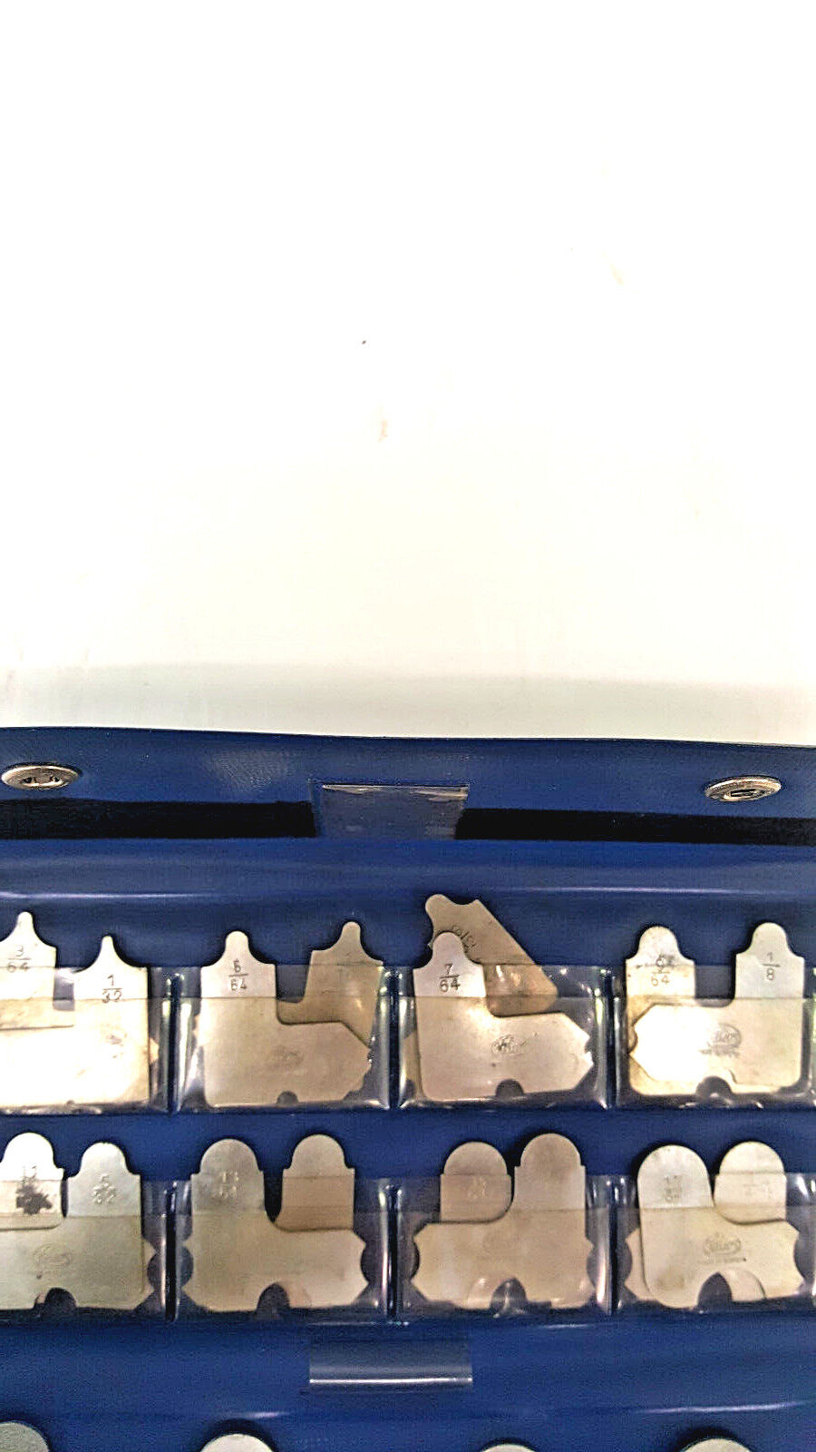 Helios 24 Piece Radius Gage, 1/32" thru 1/2", with Factory Case, Used, Germany