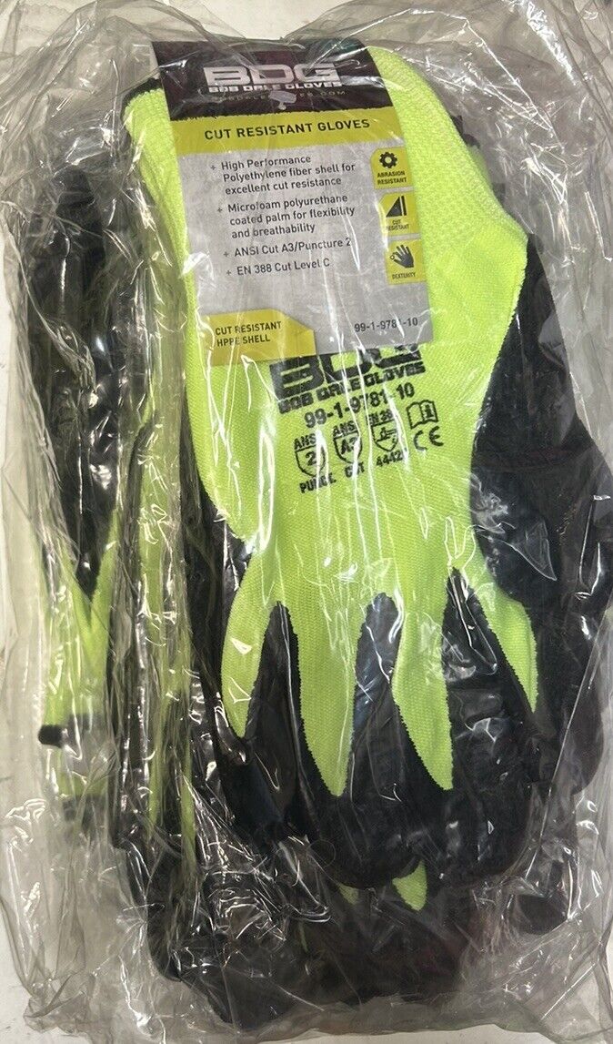BDG Cut Resistant Gloves 12 Pairs Size Extra-Large