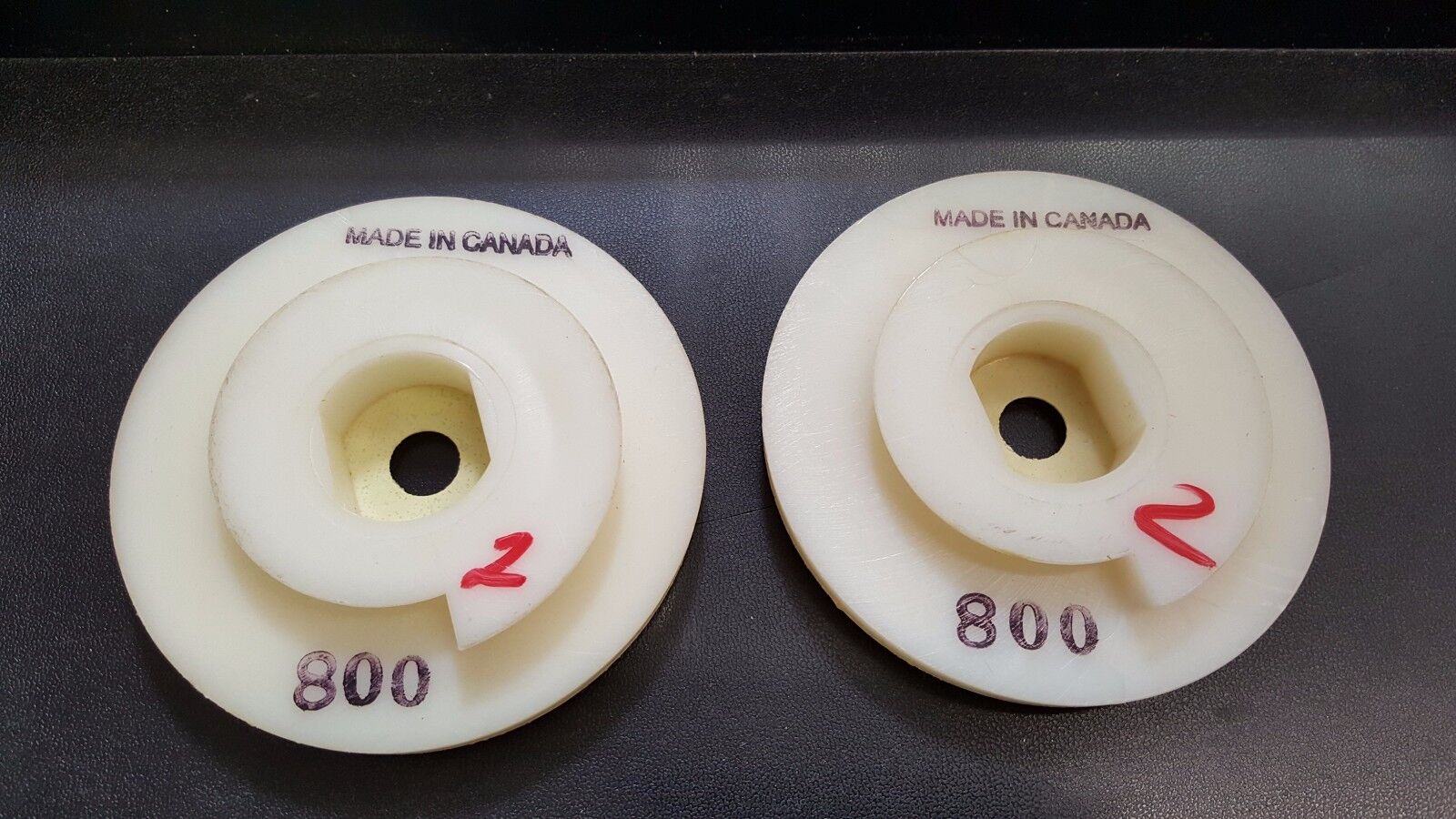 Snail Lock Type Diamond Polishing Discs, 800 Grit, 2 Pieces, New, Canada