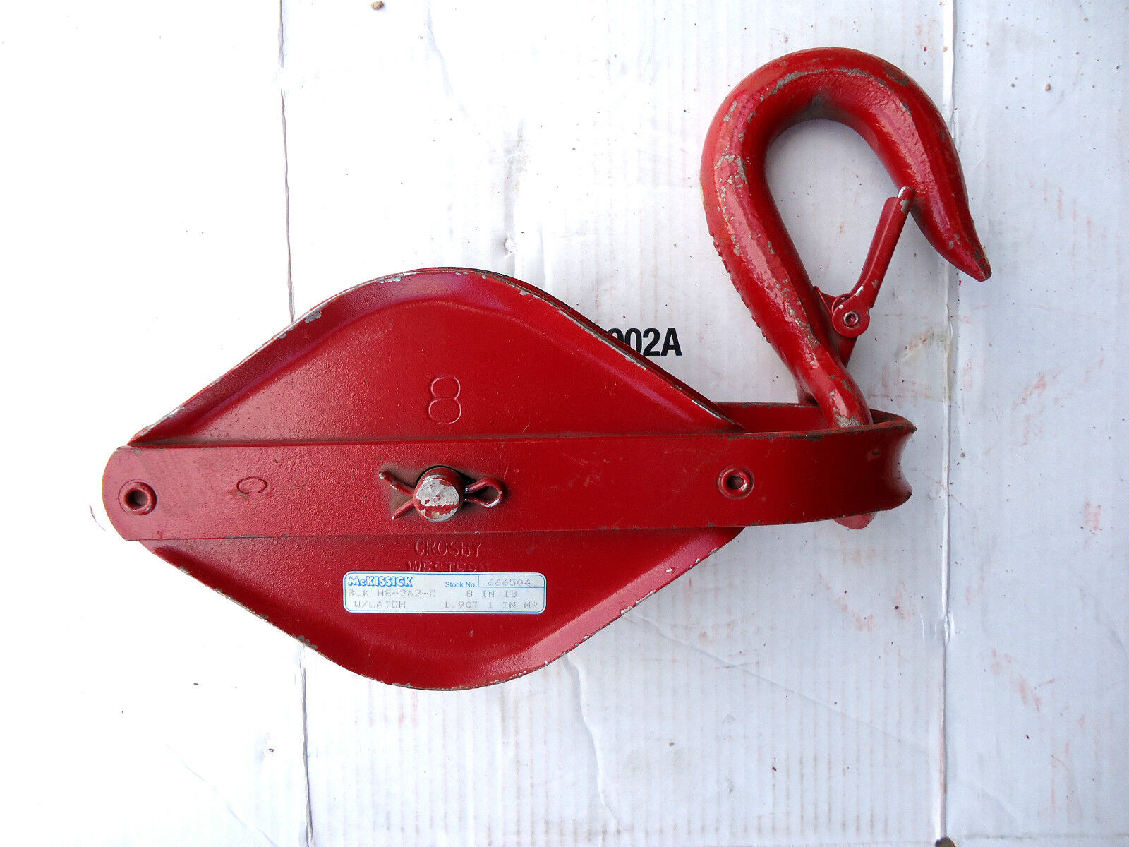 2 Pulley Block, Crosby – McKissick 1.9 Ton, NEW