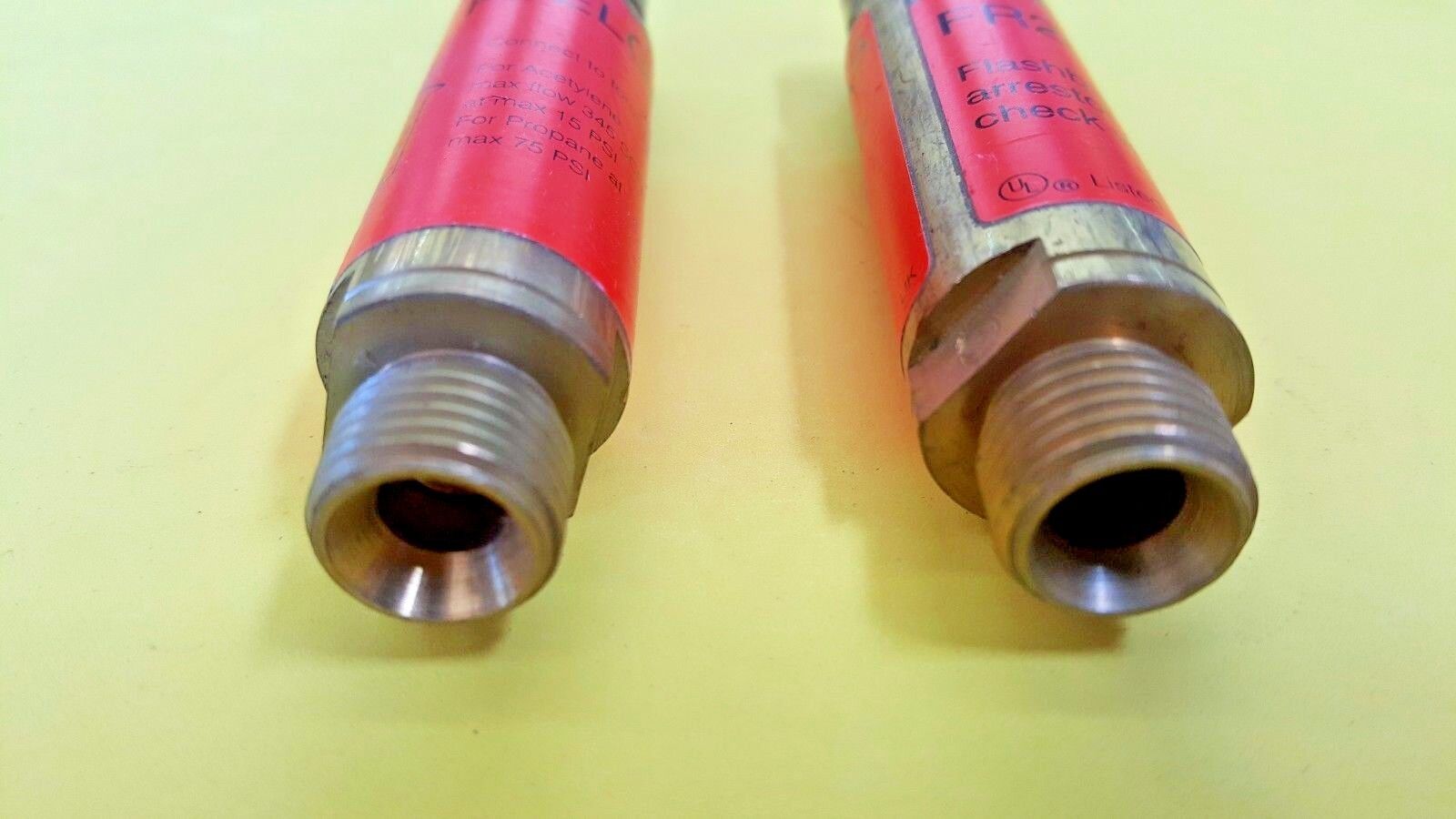 Purox FR20 Acetylene/Gas Flashback Arrester and Check Valve, 2pcs, Torch End, UK