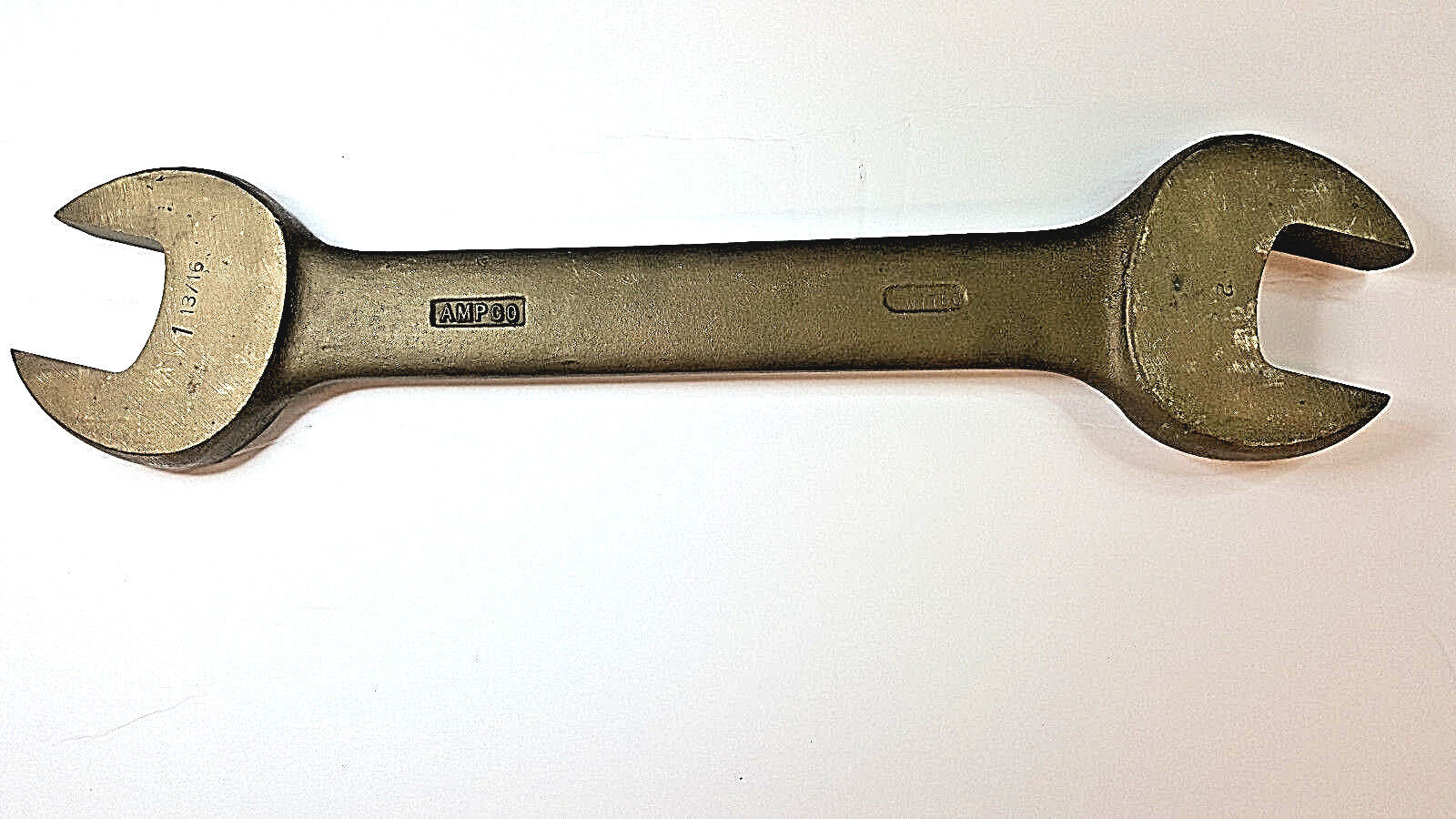 AMPCO Beryllium Copper W778C Double Ended Open End Wrench 1-13/16” x 2”, Used