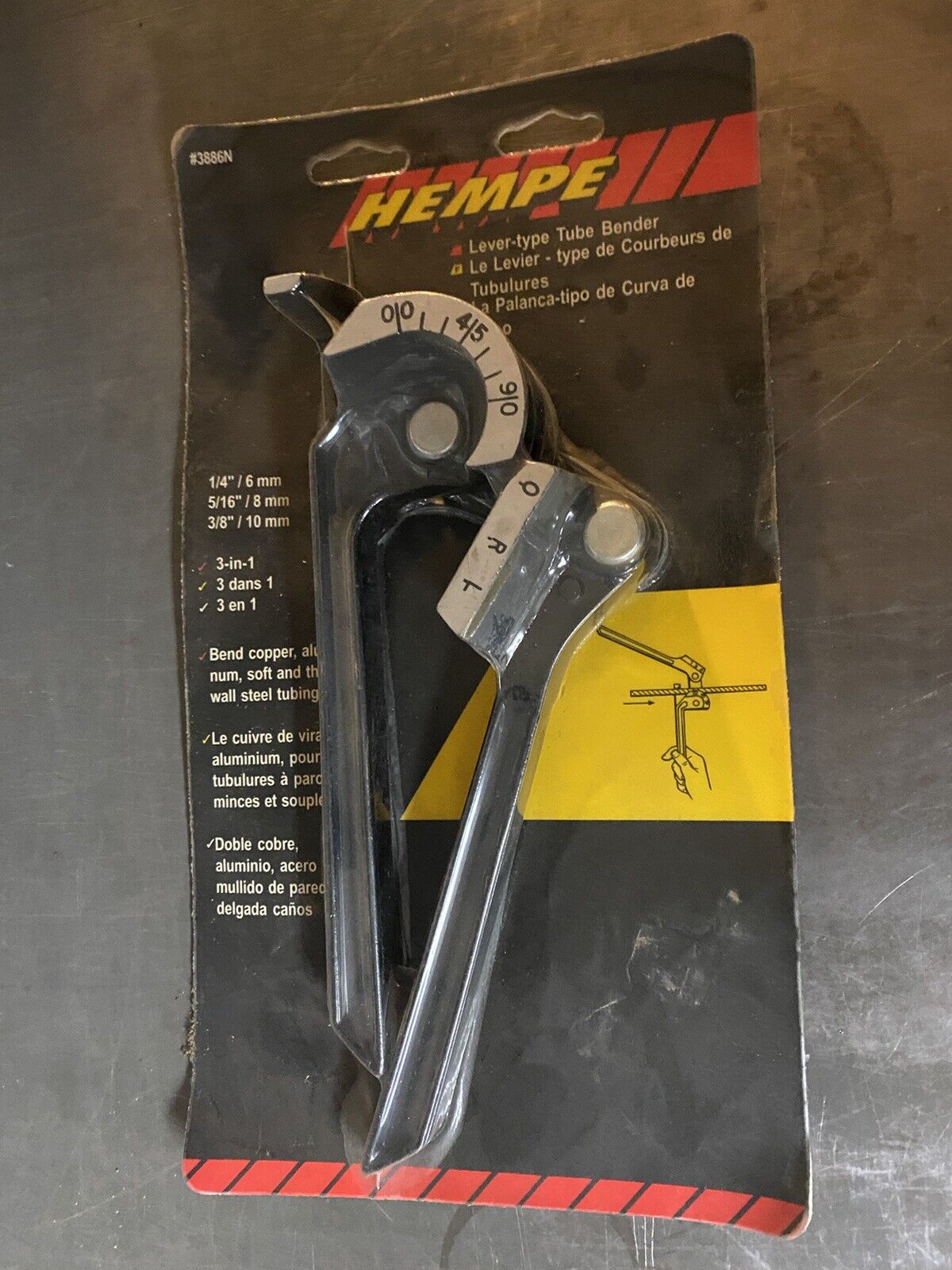 hempe 3886n lever type tube bender