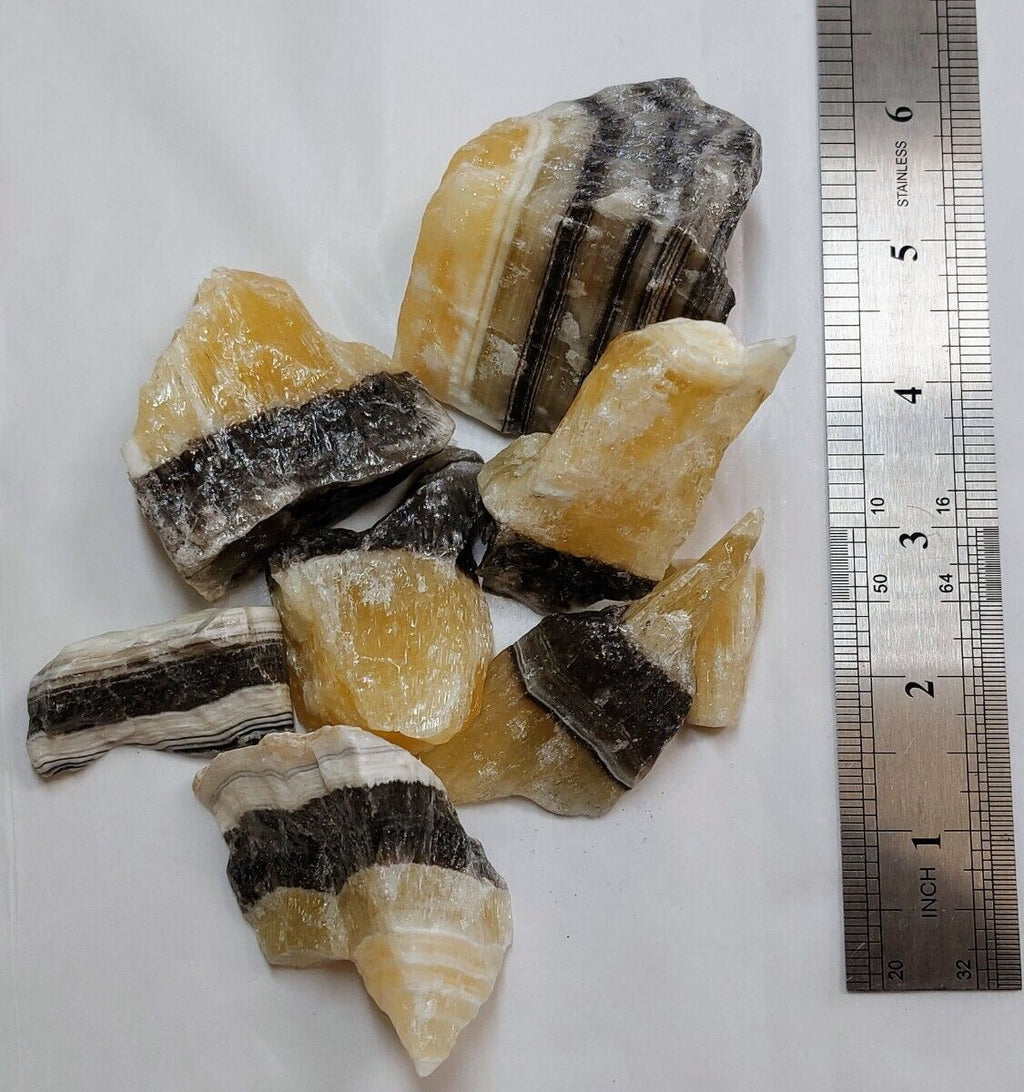 Zebra Onyx Calcite Rough 1lb
