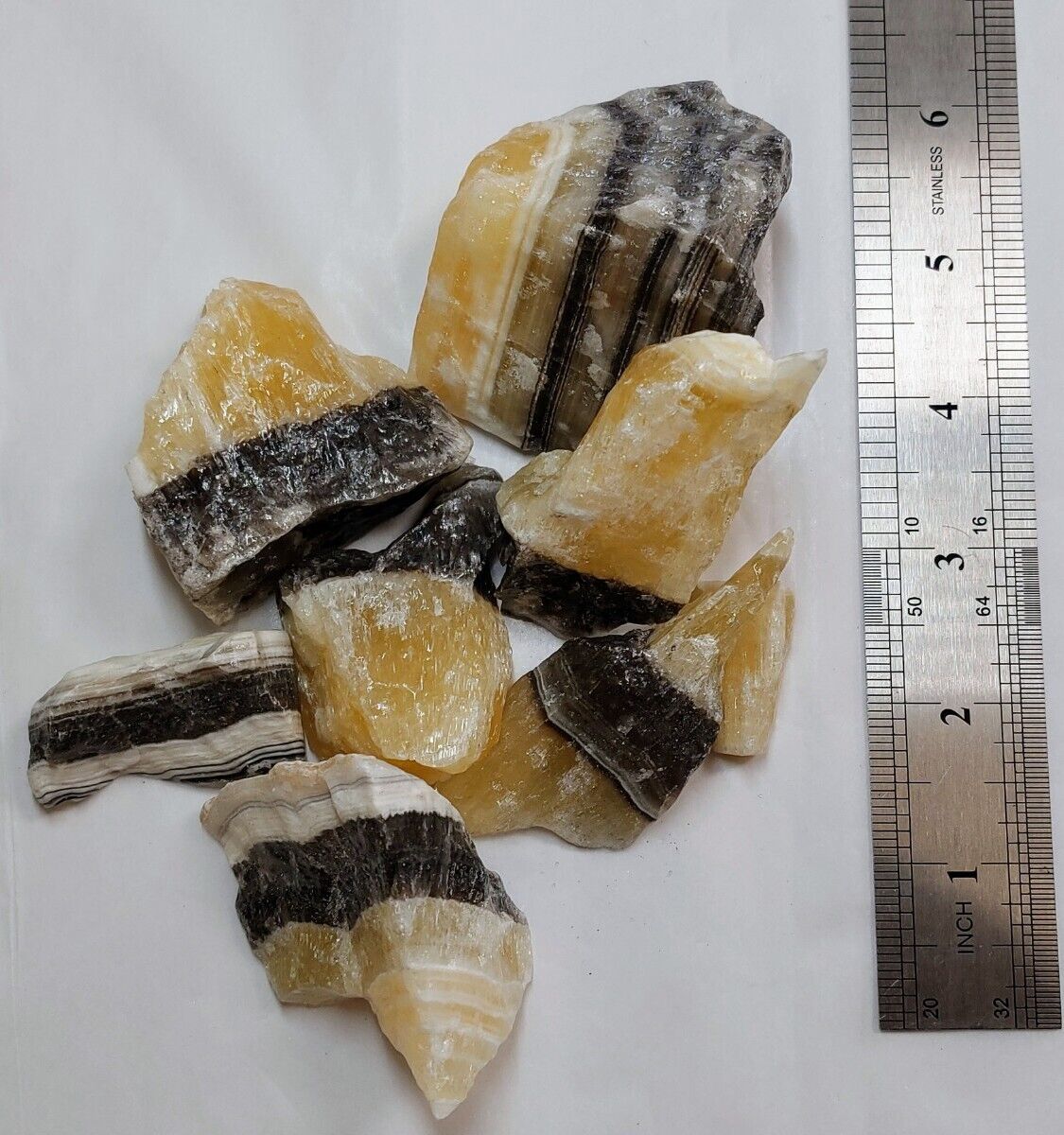 Zebra Onyx Calcite Rough 1lb