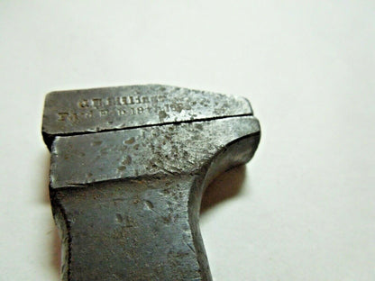 Vtg Antique Billings & Spencer Adjustable Monkey Bicycle Wrench 5" Long Pat 1879