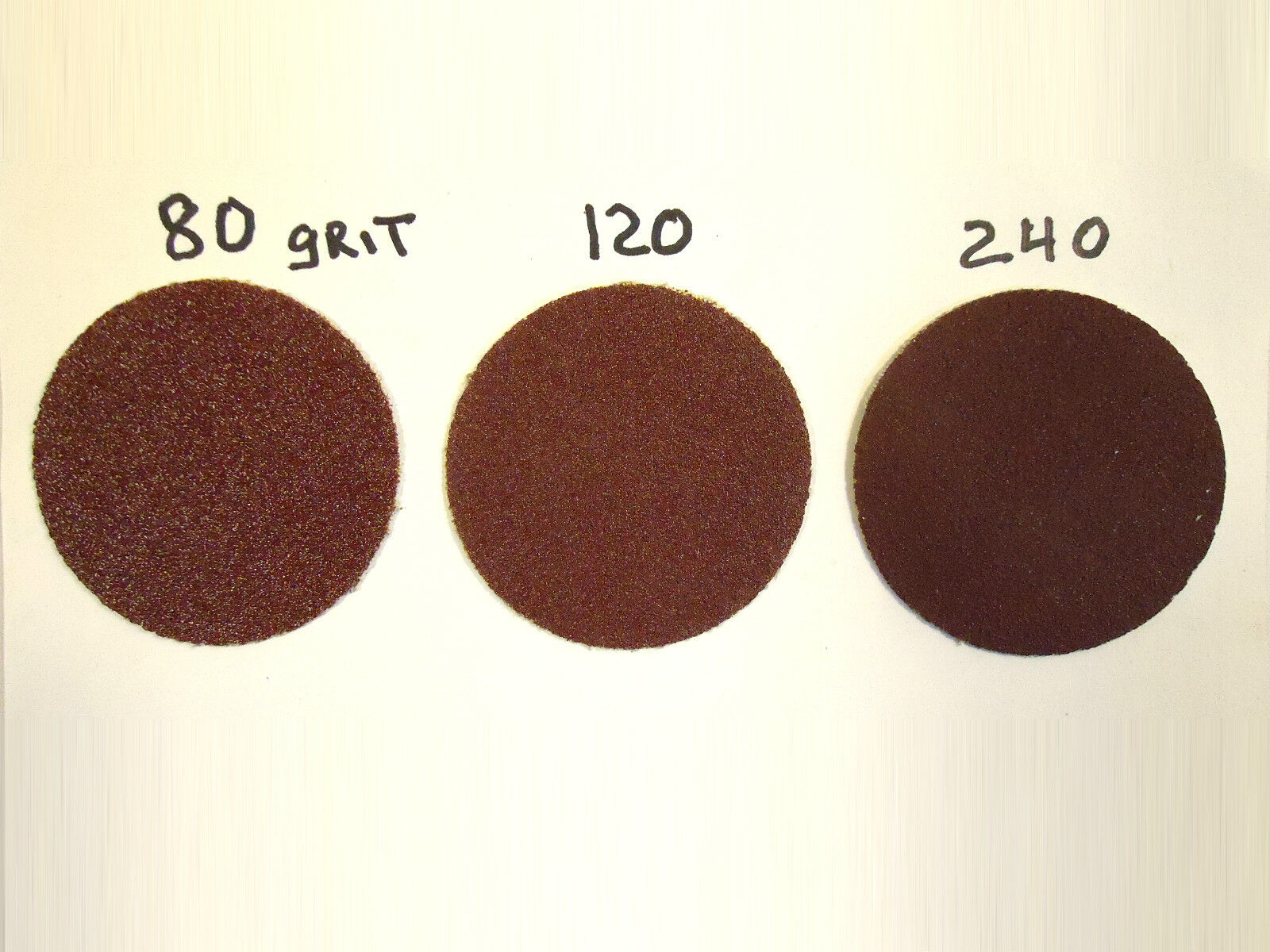 2” Adhesive Back Sanding Discs,100 pcs, Cloth, Aluminum Oxide, Fine # 240 Grit