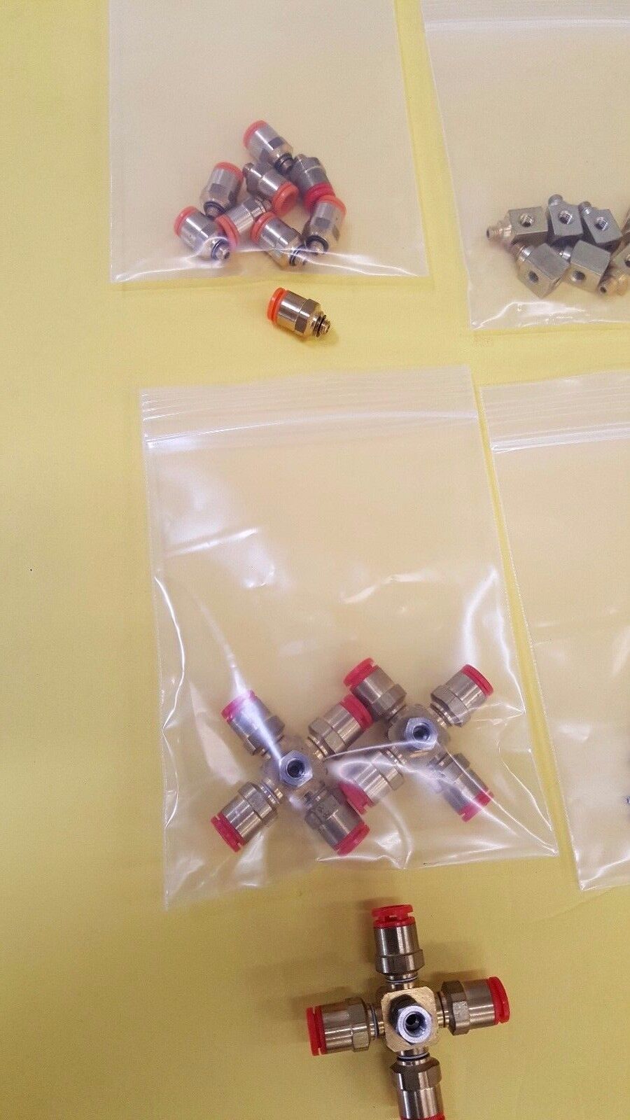 Clippard Minimatic Miniature Pneumatic Fittings, 200+ PCS. Assorted Lot, New/Oth