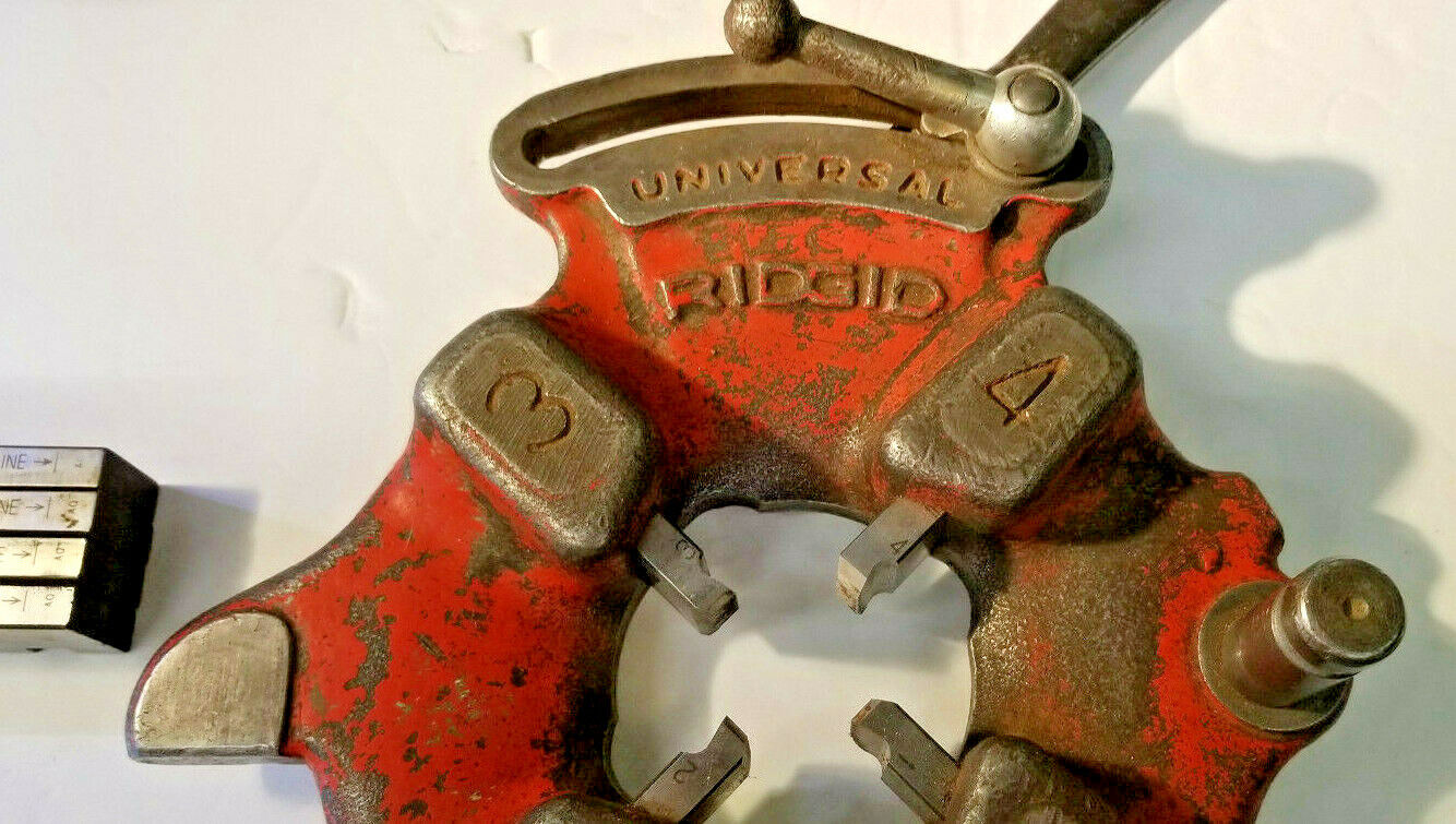 Ridgid Universal Die Head With 2 Sets of HSS Dies For Stainless Steel, FreeShip