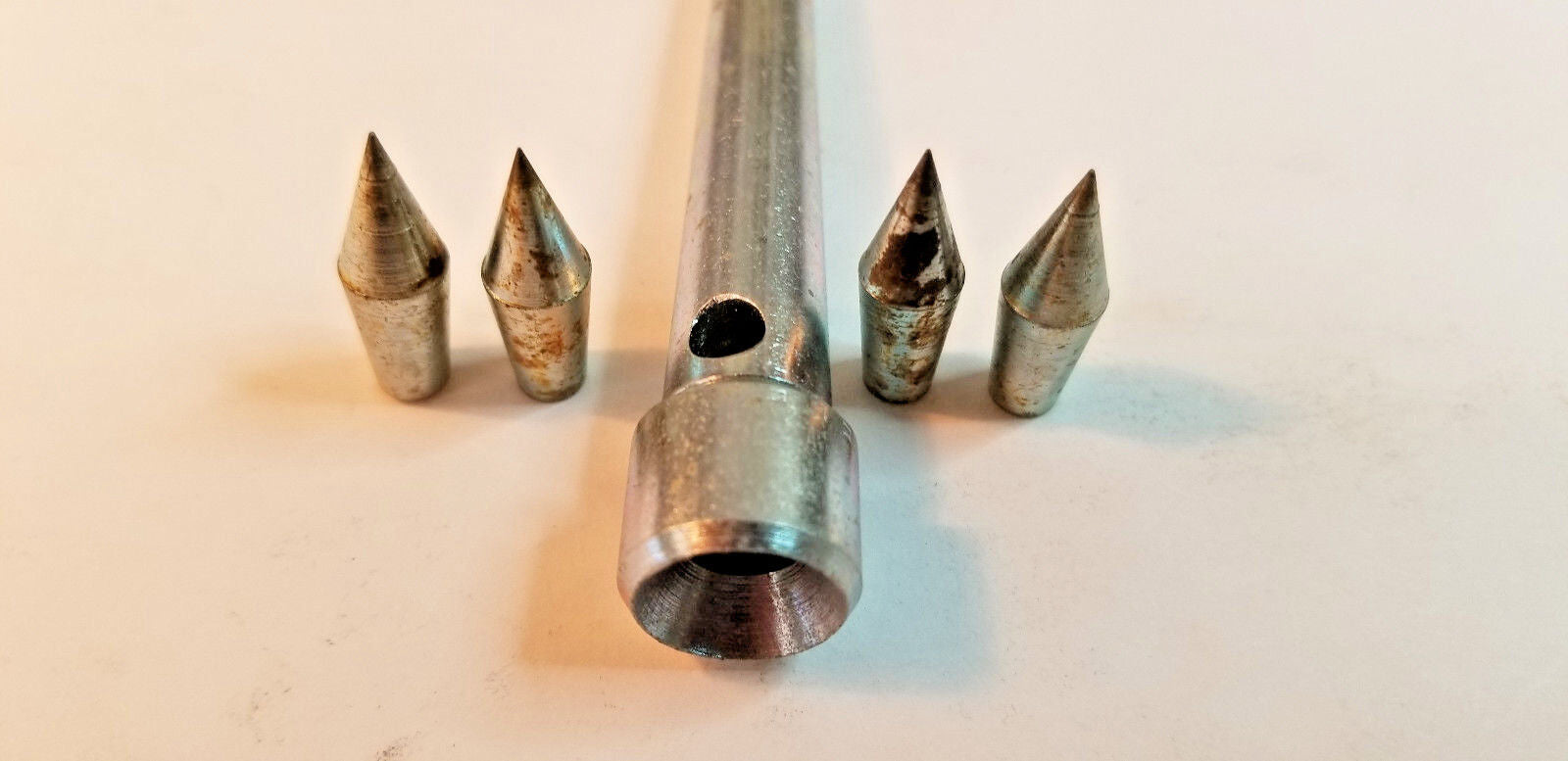 Wood Lathe Center #1 Morse Taper with 4 Replaceable Tips, New/Other