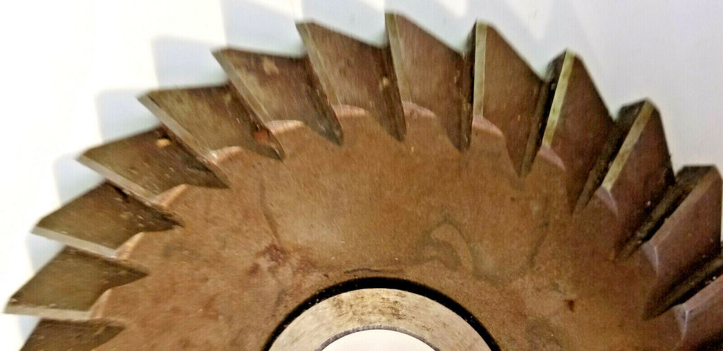 Straight Side Milling Cutter 6" x 1/2" x 1-1/4", High Speed Steel, Used, USA