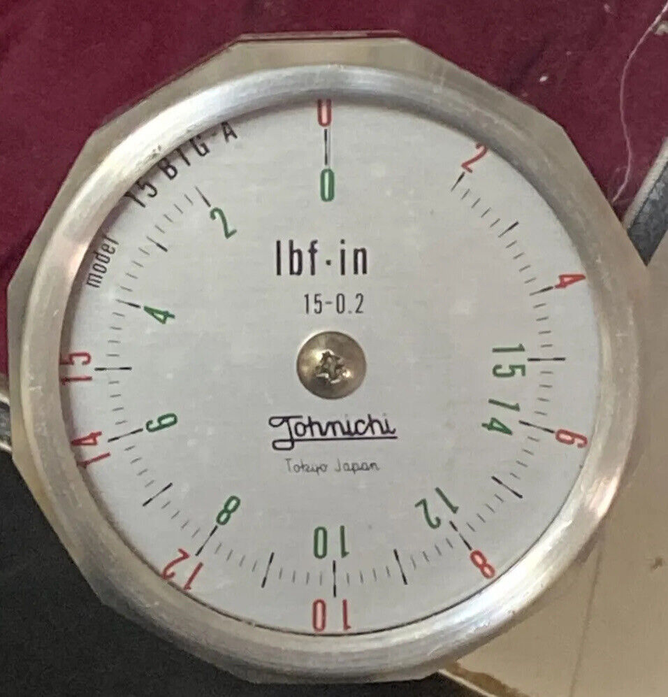 Tohnichi 15BTG-A Dial Torque Gauge Tester 3-Jaw Chuck, 2-15 lb-in, 0.2 Grad