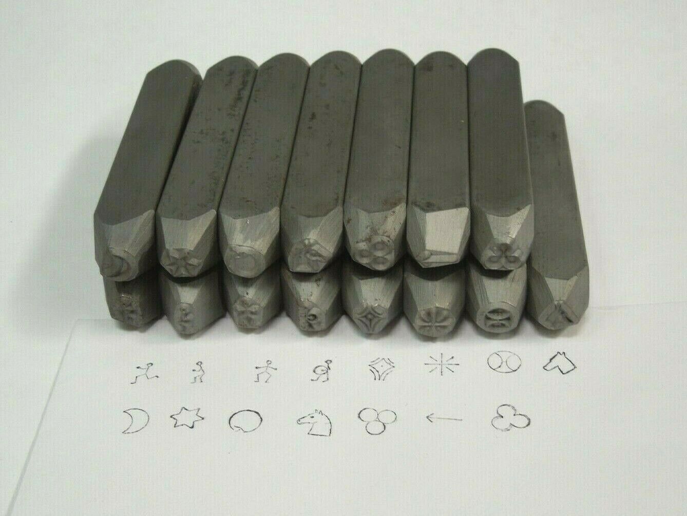 SYMBOL MARKING STAMPS 15pcs. - 5/16", Shop QC, Parts &Tools, Maker Marks, USA