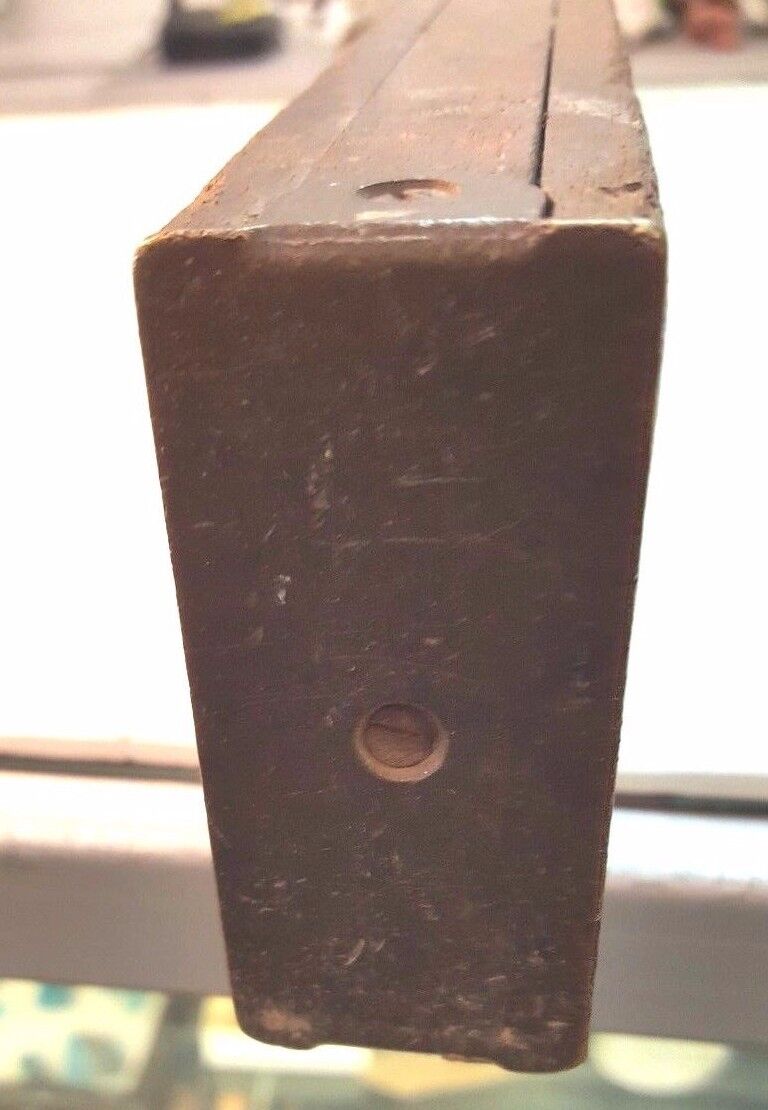 Vintage AKRON ECLIPSE LEVEL, 28”, Wooden Brass Bound, Pat. 12-20-04, Used