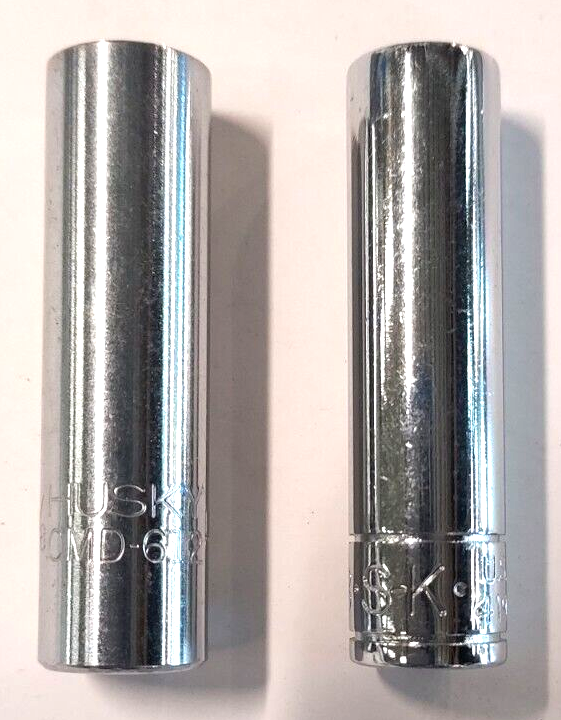 1/4  Drive 3/8 inch 6 Point Deep Sockets, 2pcs. Made in USA, Assorted Brands