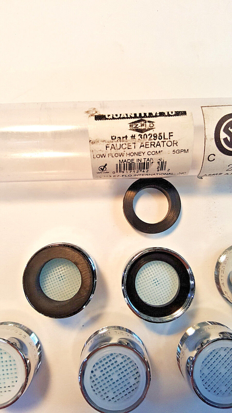 E-Z Flo Faucet Aerator, 9 Pcs, # 30295LF, 9 pcs, Internal & External Threads,New