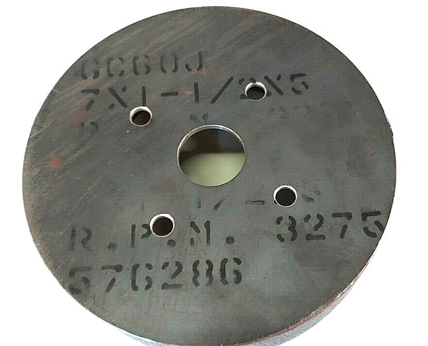Silicon Carbide Metal Back/Direct Mount Grinding Wheel 7"x1-1/2", 1-1/4", GC60J