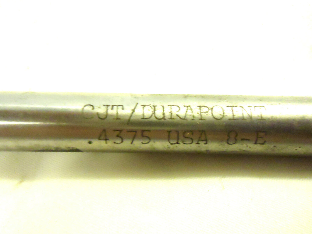 CJT DURAPOINT 7/16” X 12” OAL Carbide Tipped Twist Drill Bit, USA, New.