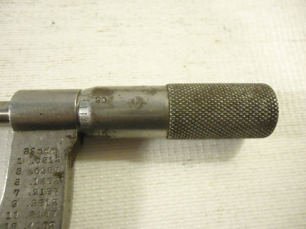 Vintage Brown & Sharpe, #38, 1-2" Outside Micrometer, .001 Graduations, W/Case.