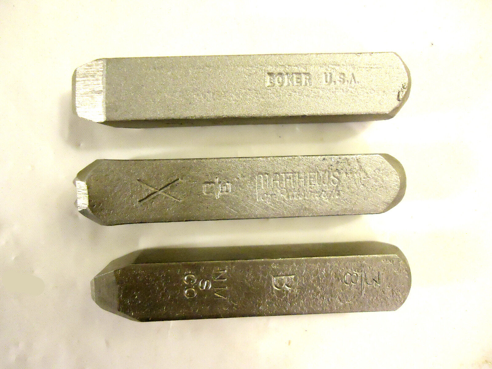 Vintage USA 3/8” LETTERS Stamps Set, NEW/OTHER