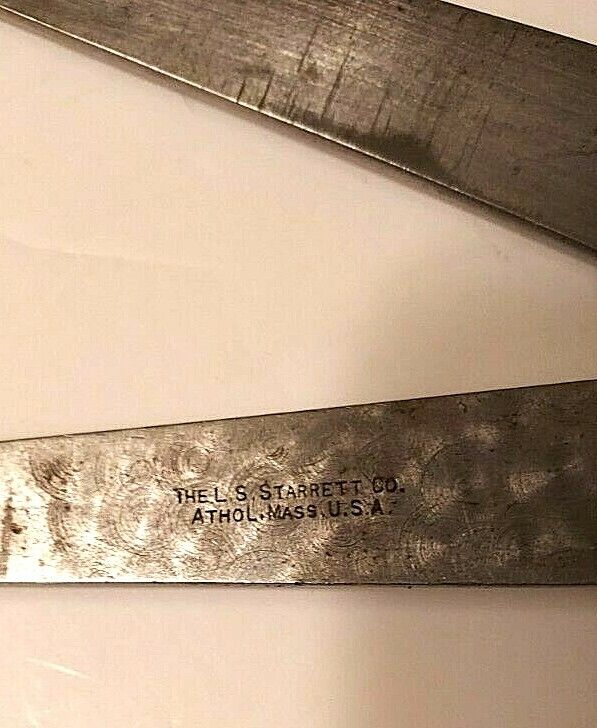 VTG STARRETT Firm Joint Calipers 4pcs.: 10" OD; 10" & 6" ID; 6" Hermaphrodite