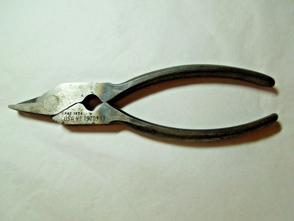 Vintage UTICA TOOLS BX100, BX Conduit Electricians Pliers, S.P.A,C., PAT. 1934