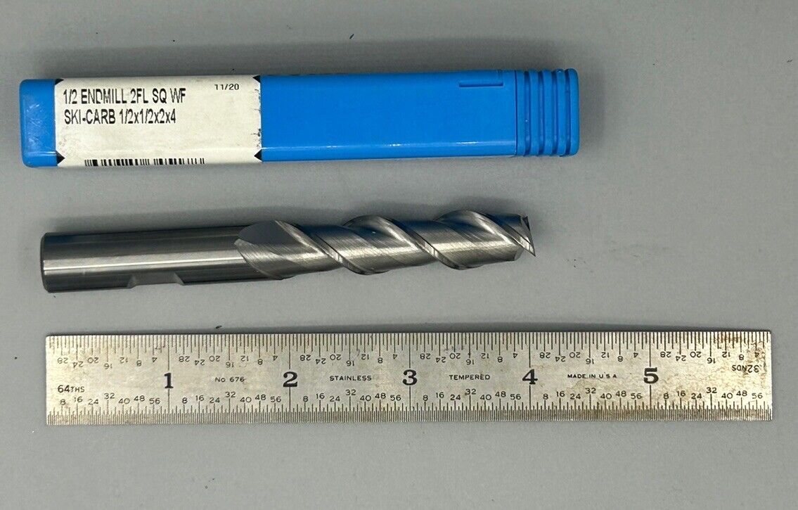 Kyocera 1/2”, 2 Flute, Solid Carbide Endmill (34517)